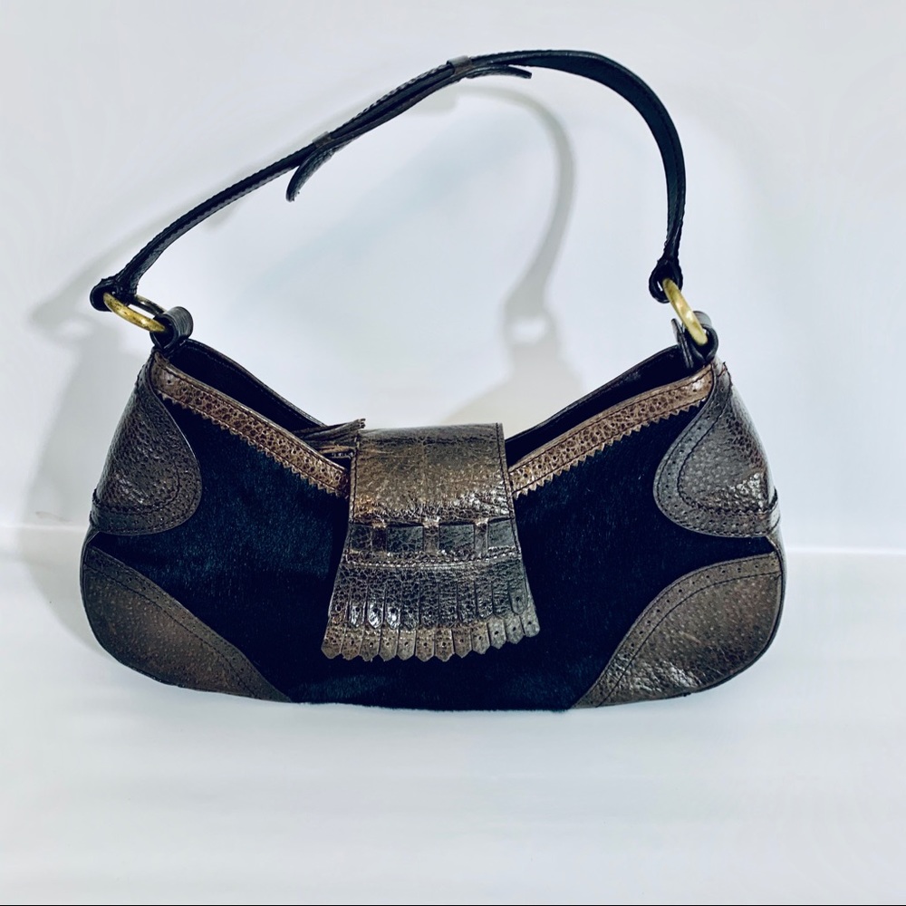 Via Spiga Veown Suede Leather hobo bag